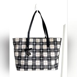 Kate Spade Designer Hwthorne Lane Plaid Ryan Tote Bag purse Handbag
